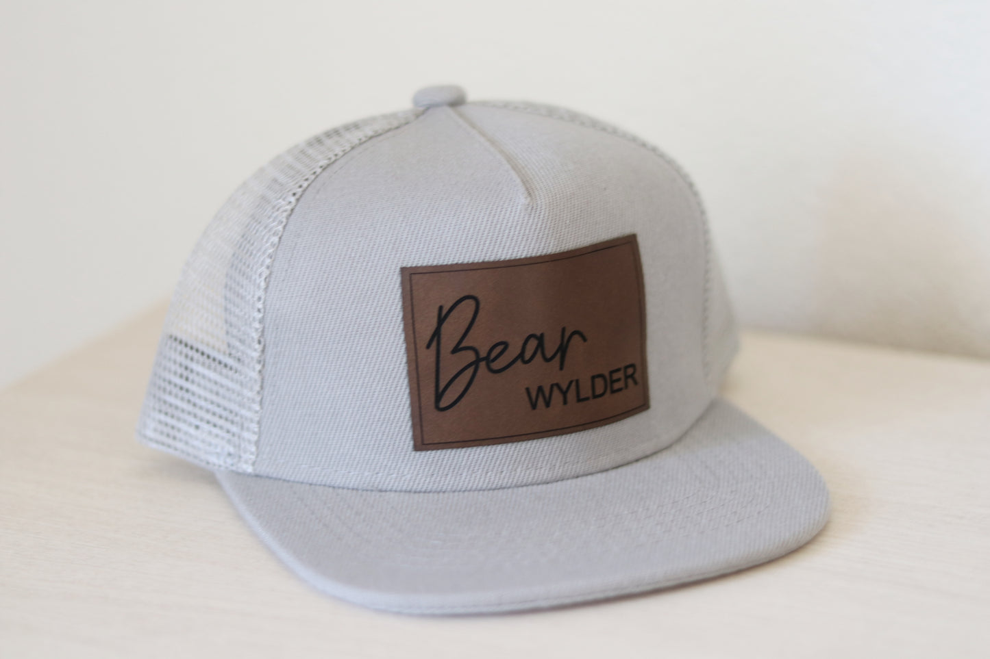 First & Middle Name Laser Engraved Patch Hat