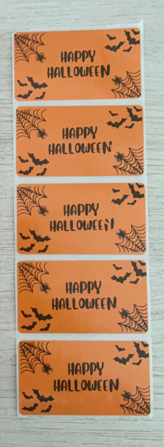 Happy Halloween Packaging Stickers