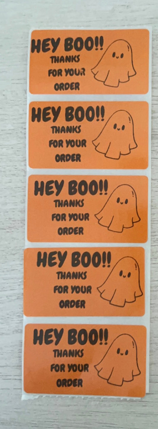 Hey boo thanks for your order packaging stickers