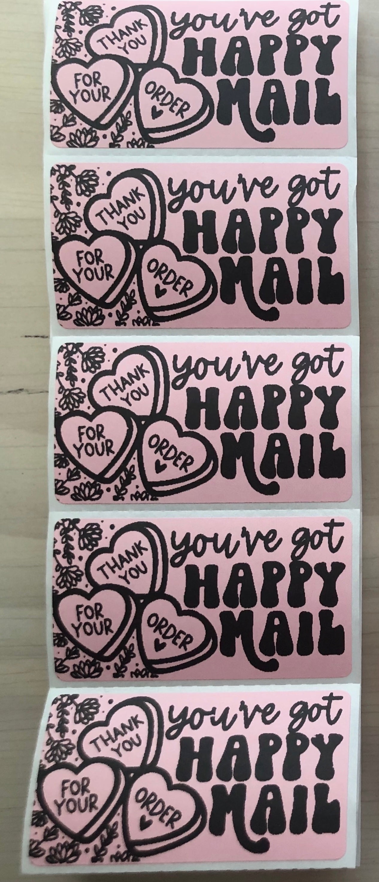 Happy Mail Packaging Stickers