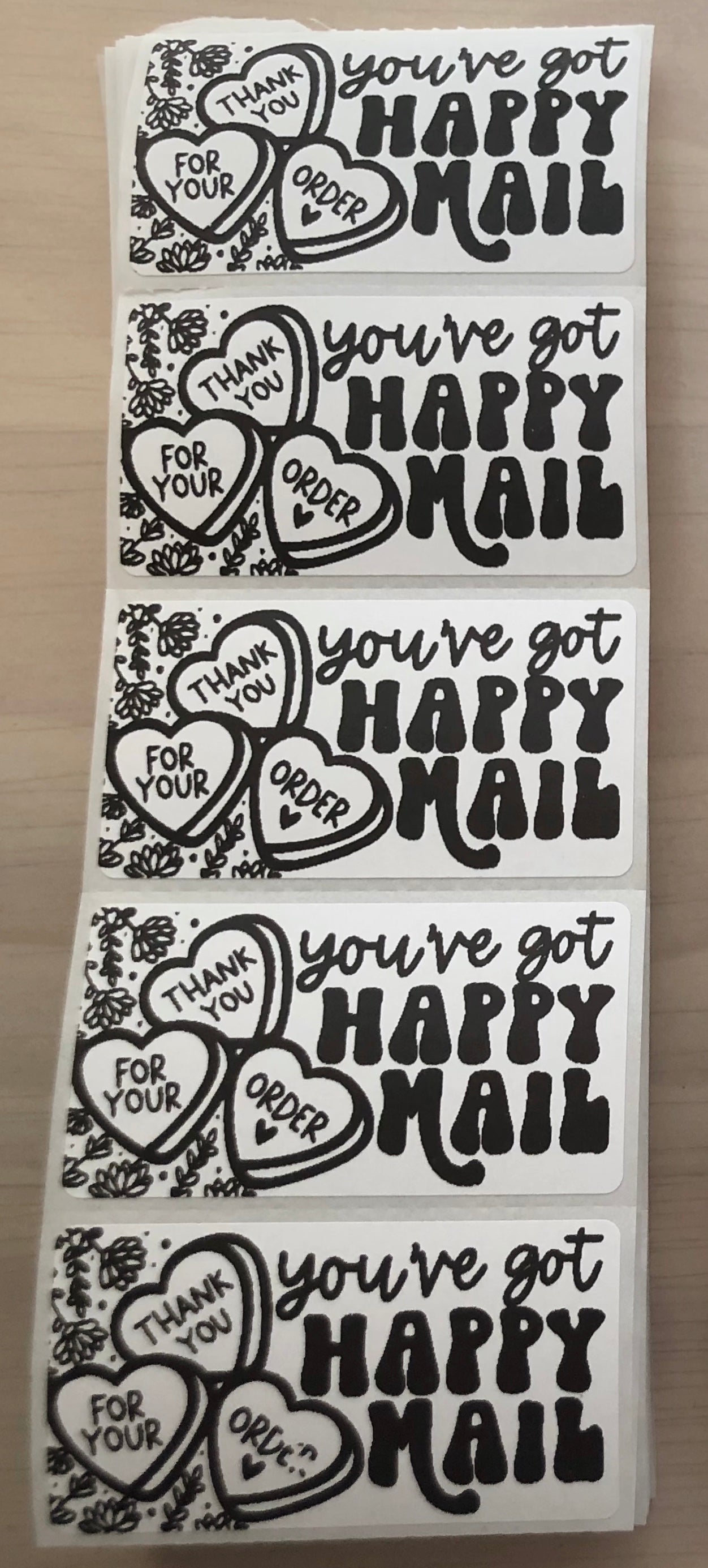 Happy Mail Packaging Stickers